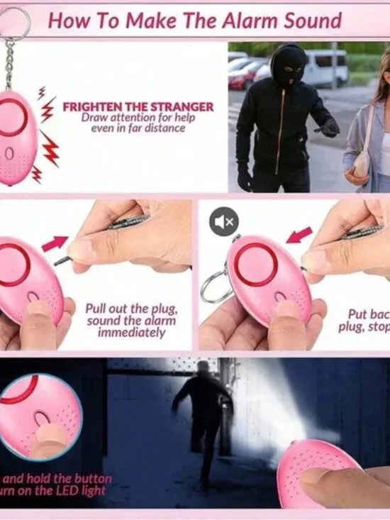 NWOT Paisly Design Safety Keychain w/Pepper Spray - Picture 5 of 5